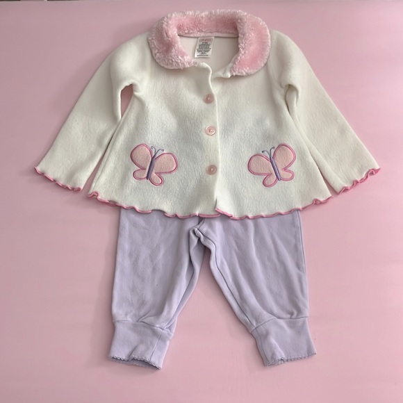 INFANT GIRL TWO PIECE PANT SET : SIZE 6/9 MONTHS - Picture 1 of 1